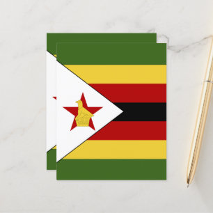 Papier drapeau du Zimbabwe