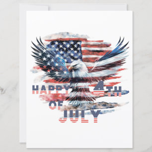 Papier Drapeau et aigle des États-Unis. Indépendance