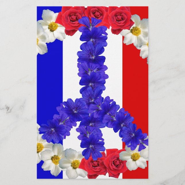 Papier drapeau français (Devant)