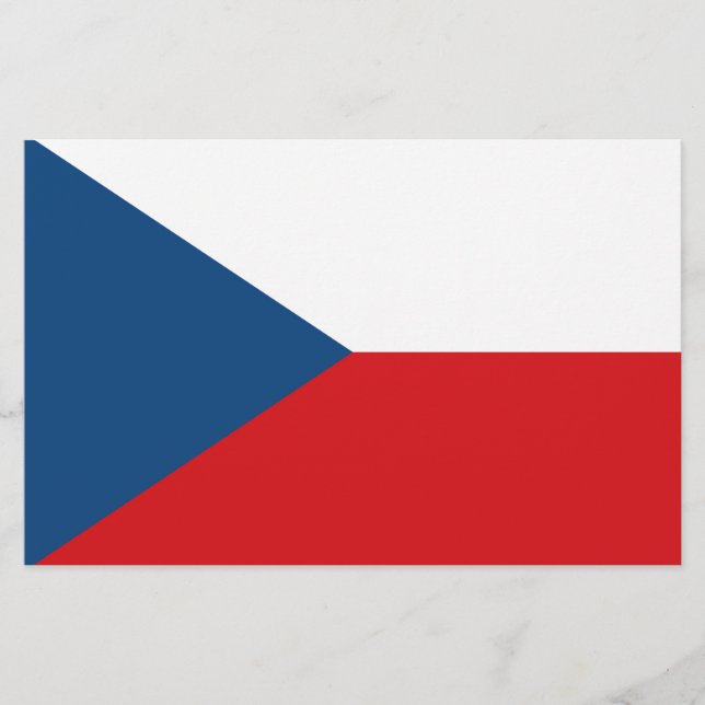 Papier Drapeau République tchèque (Devant)