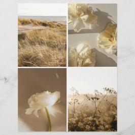 Papier Dreamy beige and golden Scrapbook Cutout paper