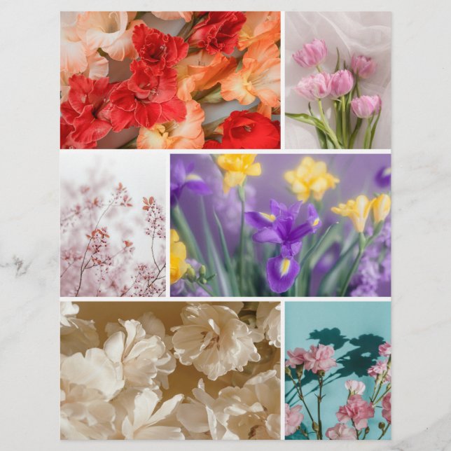 Papier Dreamy Flowers Scrapbook Cutout paper (Devant)