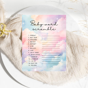 Papier Dreamy Stars Baby Word Scramble Jeu