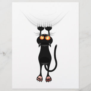 Papier Drôle Accrocher sur le chat