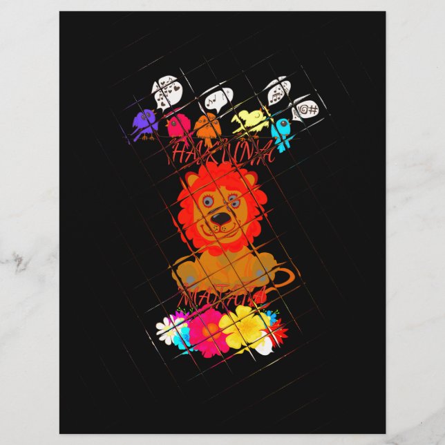 Papier Drôle bébé Lion King : Hakuna Matata Art Design (Devant)