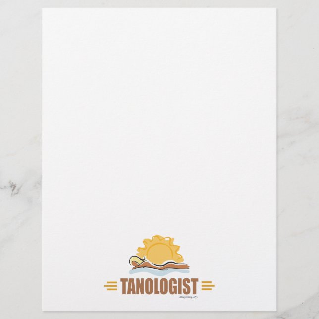 Papier Drôle bronzage soleil (Devant)