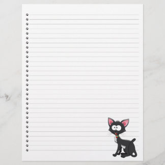 Papier Drôle Cartoon Chat Linked Pet en-tête