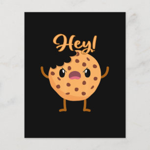 Papier Drôle Chip Chocolat Cookie Un Bite Sorti