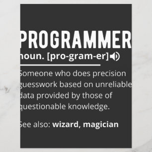 Papier Drôle Programmer Code Développeur Définition