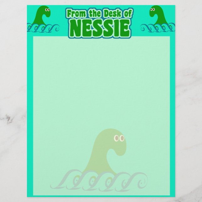 Papier Du bureau de Nessie ! (Devant)