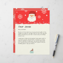 Du bureau de Père Noël|Custom Christmas Letter