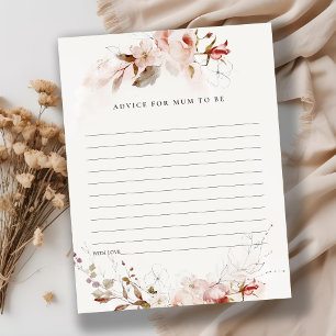 Papier Dusky Fall Floral Conseils pour le Baby shower de 