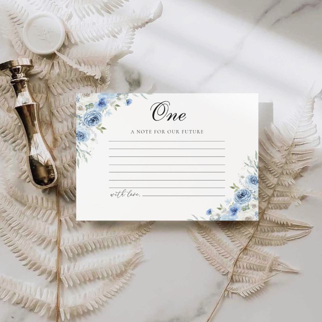 Papier Dusty Blue Ivory Note for future Card (Créateur téléchargé)