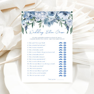Papier Dusty Blue Mariage Chaussure Fête des mariées Cart