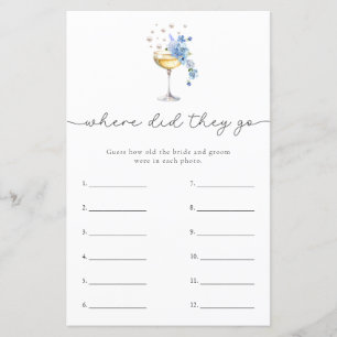 Papier Dusty Blue Pearls & Prosecco Fête des mariées
