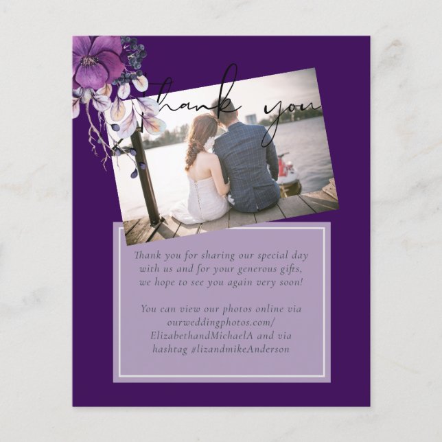 Papier Dynastie violette Dark Flork Budget Mariage articl (Devant)
