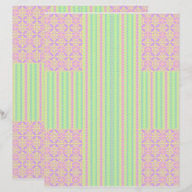 Easter Pastel Cross 2-Sided Scrapbook Paper
