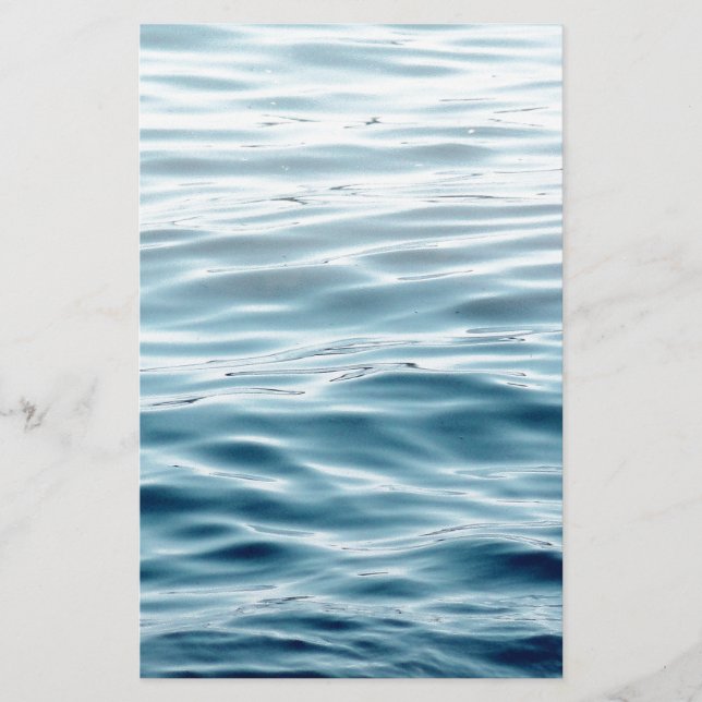 Papier Eau bleue ondulée (Devant)