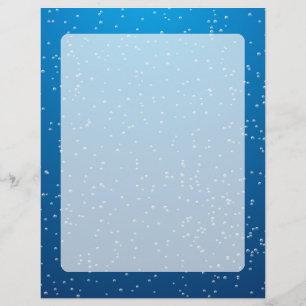 Papier Eau Bleue Profonde et Petites Bulles