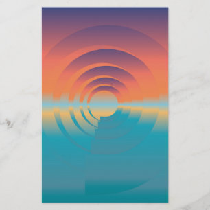 Papier eau et horizon