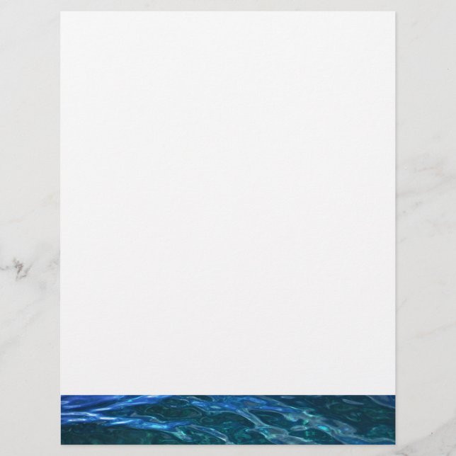 Papier Eaux profondes bleues (Devant)