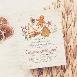 Papier Échange de cookies de Noël Budget de pain d'épices