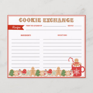 Papier Échange de cookies de Noël   Recette