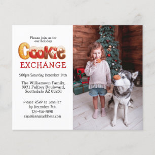 Papier Échange de cookies photo personnalisés du budget