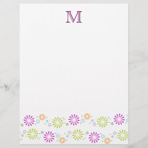 Papier Éclats de couleur Monogrammés