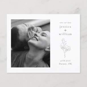 Papier Économisez la date avec le Mariage de budget photo