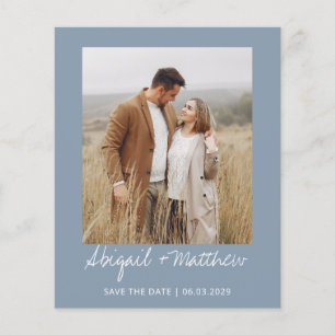 Papier Economisez La Date Moderne Simple Invitation