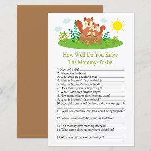 Papier Écureuil mignon Connaissez-vous bien le showergame