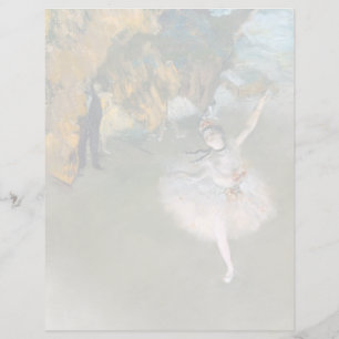 Papier Edgar Degas   L'étoile ou la danseuse sur scène