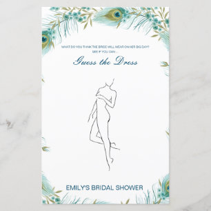 Papier Editable Guess the Dress Bridal Shower Game