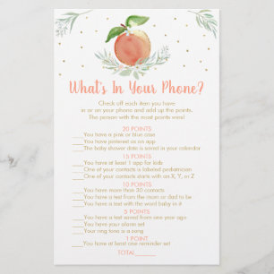 Papier Editable Peach Gold What's In Your Phone Game