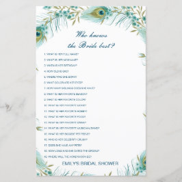 Papier Editable Qui Connaît Mariée Meilleure Fête des mar