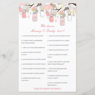 Papier Editable Who Knows Maman et papa Best