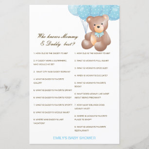 Papier Editable Who Knows Maman et papa Best