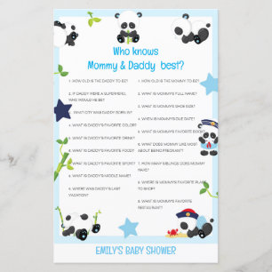 Papier Editable Who Knows Maman et papa Best