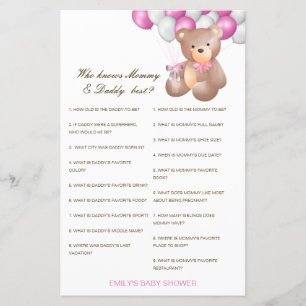 Papier Editable Who Knows Maman et papa Best