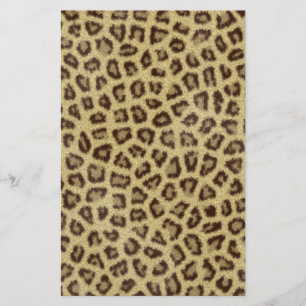 Papier Effet de fourrure moelleuse de peau de léopard fas