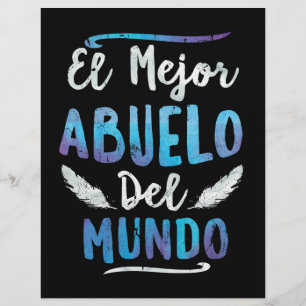 Papier El Mejor Abuelo Del Mundo Grandpa Fête des pères