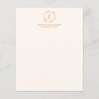 Élégant Automne Floral Aquarelle d'affaires papete
