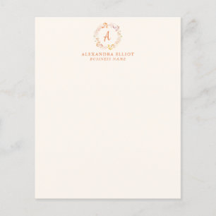 Papier Élégant Automne Floral Aquarelle d'affaires papete