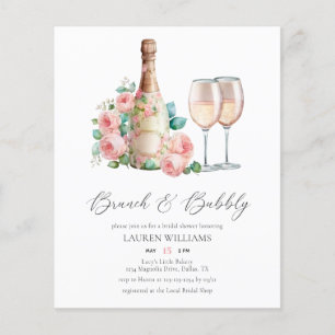 Papier Elégant Brunch au champagne et Fête des mariées mo