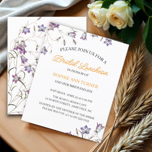 Papier Élégant budget floral déjeuner nuptial Invitation