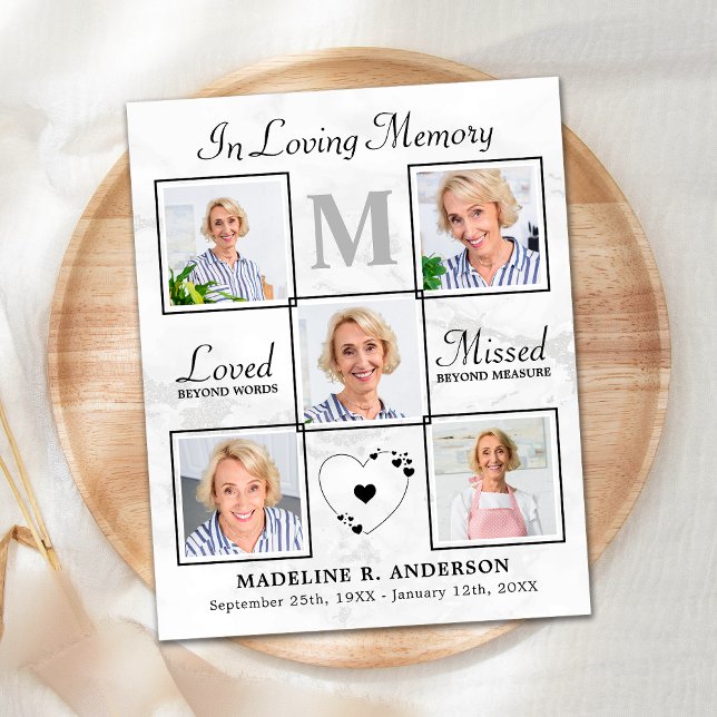 Papier Élégant budget photo Collage Sympathie Merci (Créateur téléchargé)