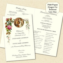 Élégant catholique traditionnel mariage de masse p
