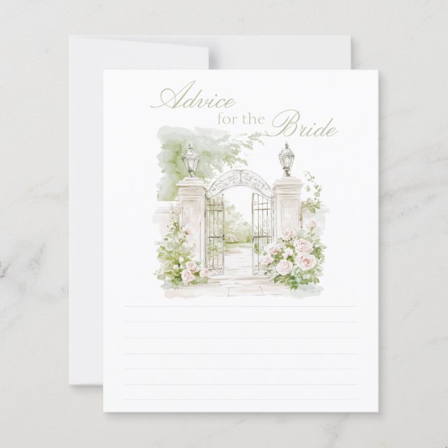 Papier Elégant Château Français Jardin Conseil Pour La Ma (Devant)