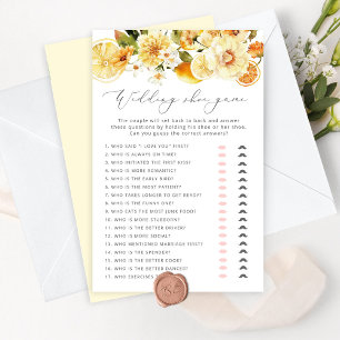 Papier Élégant citron Le jeu de chaussures mariage